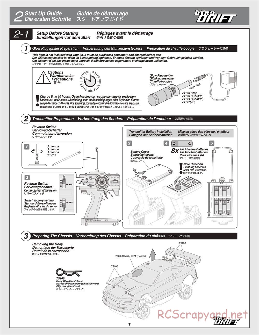 HPI - Nitro RS4 3 Drift - Manual - Page 7