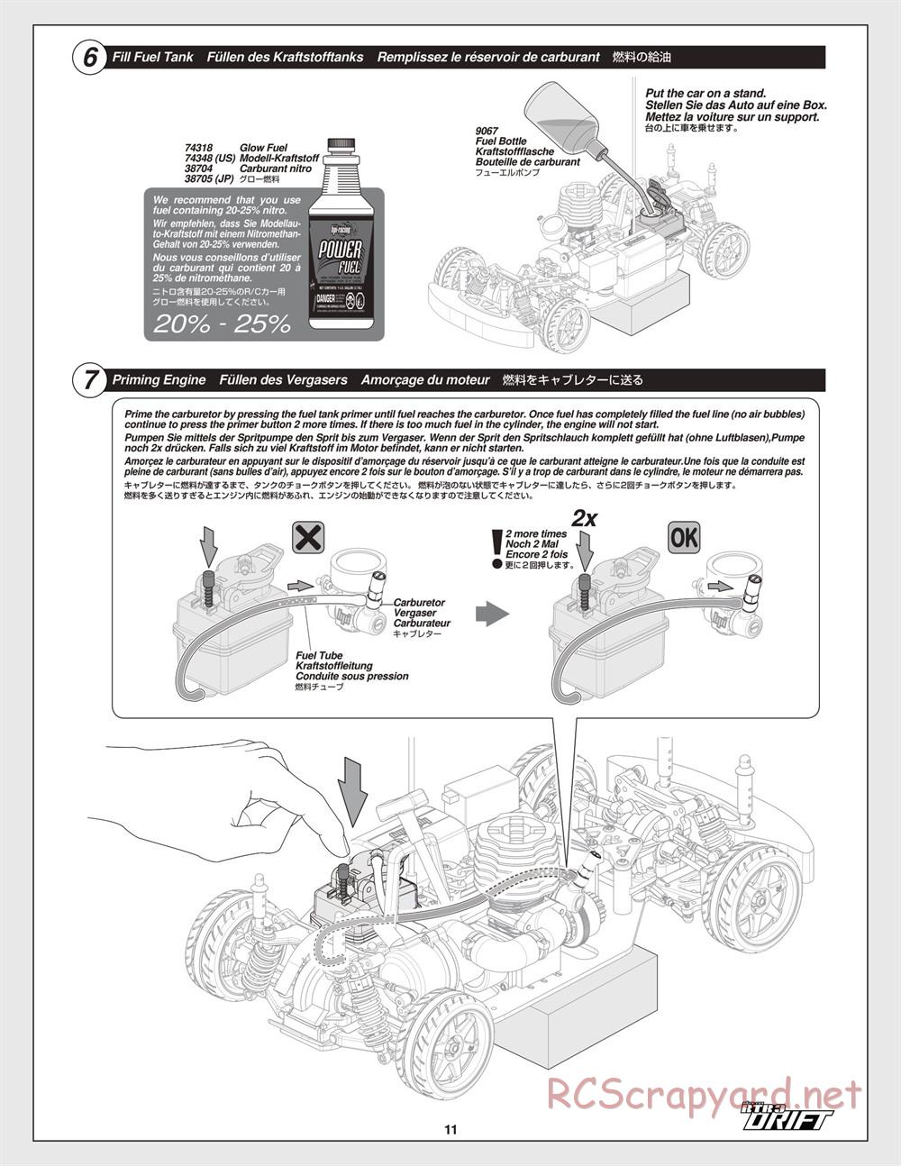 HPI - Nitro RS4 3 Drift - Manual - Page 11