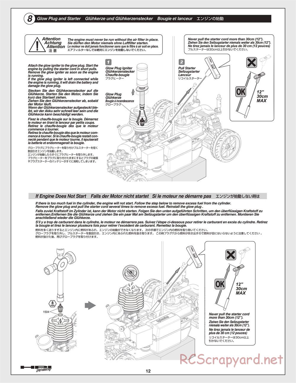 HPI - Nitro RS4 3 Drift - Manual - Page 12