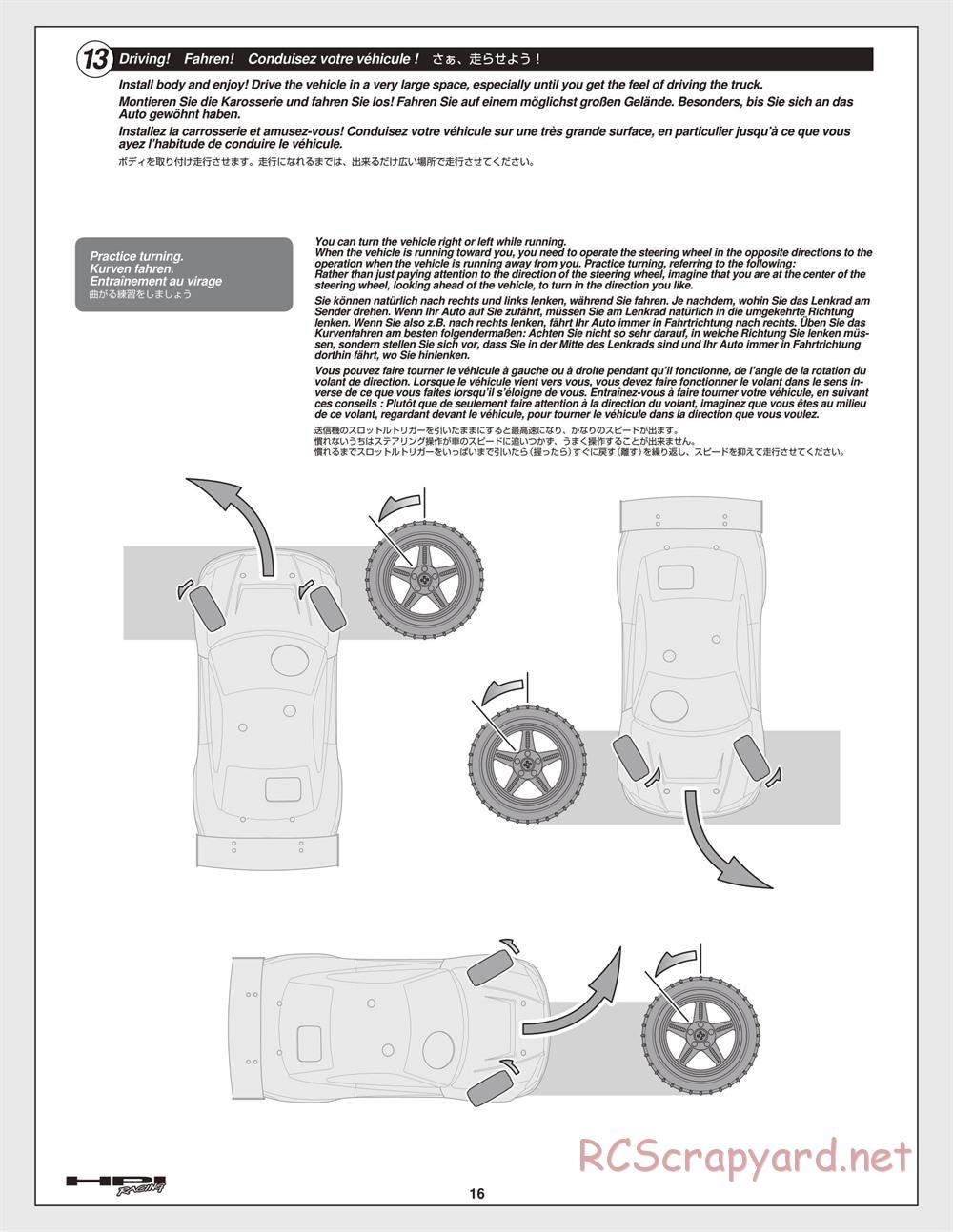 HPI - Nitro RS4 3 Drift - Manual - Page 16