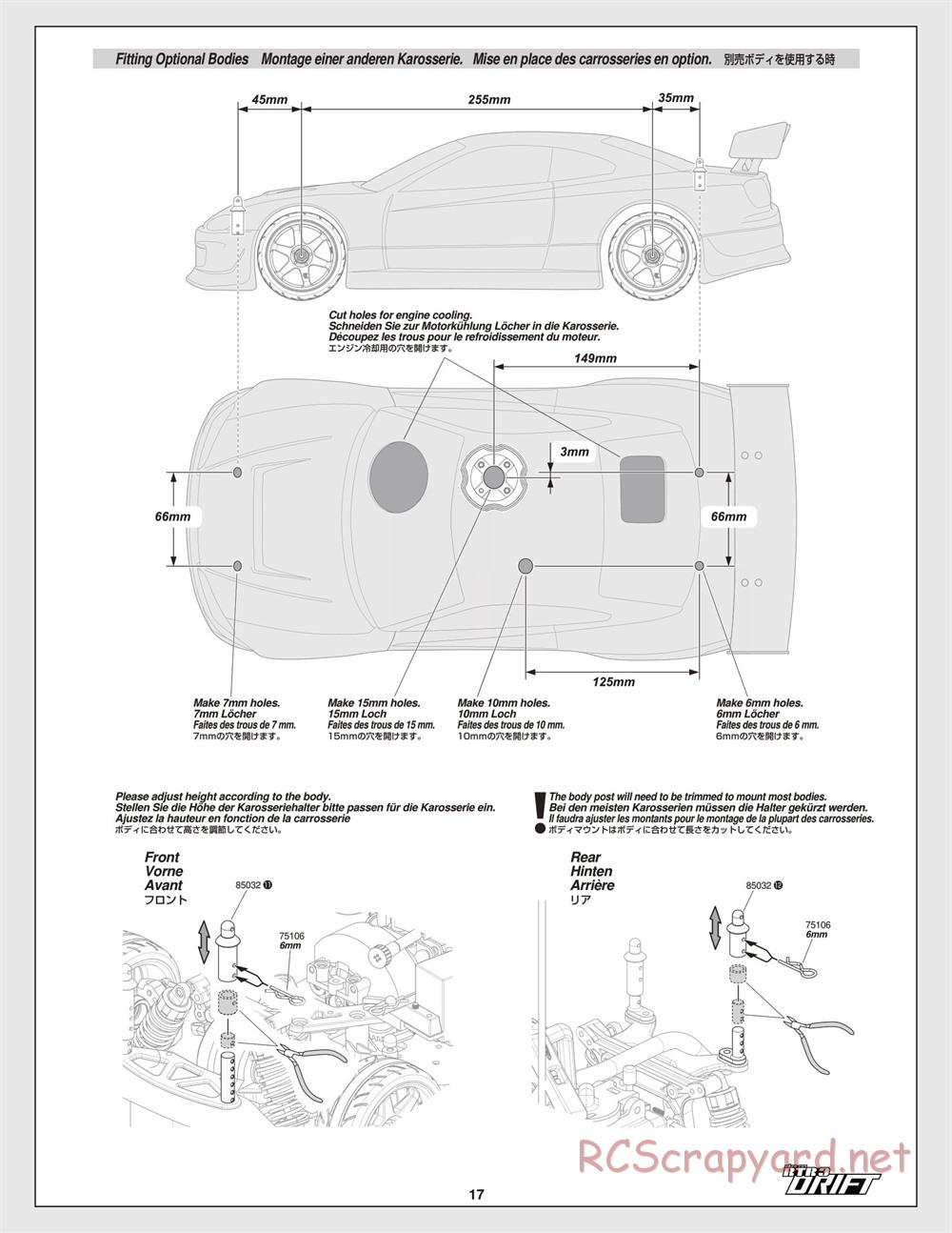 HPI - Nitro RS4 3 Drift - Manual - Page 17