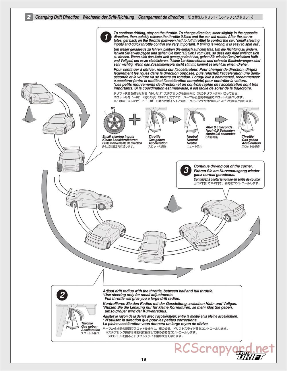 HPI - Nitro RS4 3 Drift - Manual - Page 19