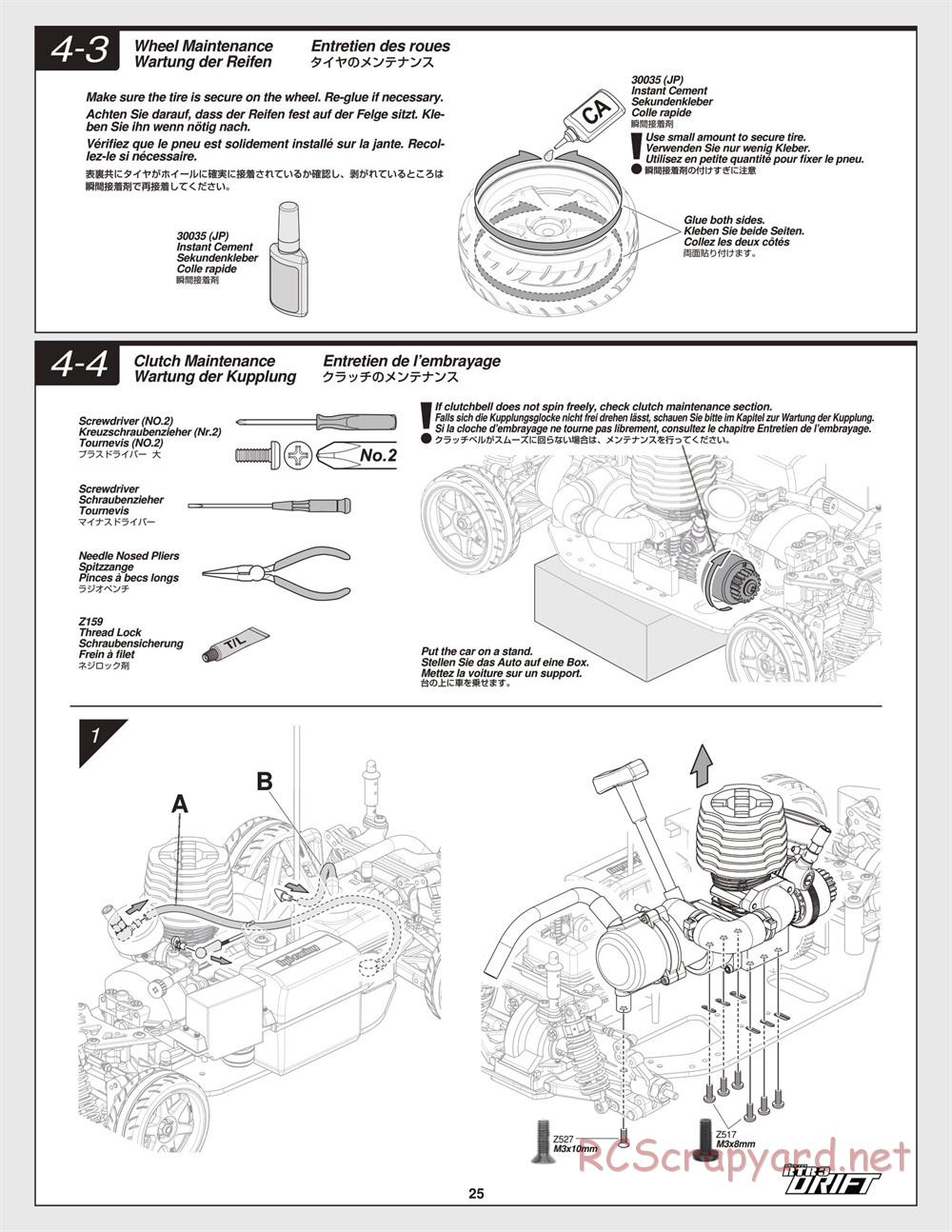 HPI - Nitro RS4 3 Drift - Manual - Page 25