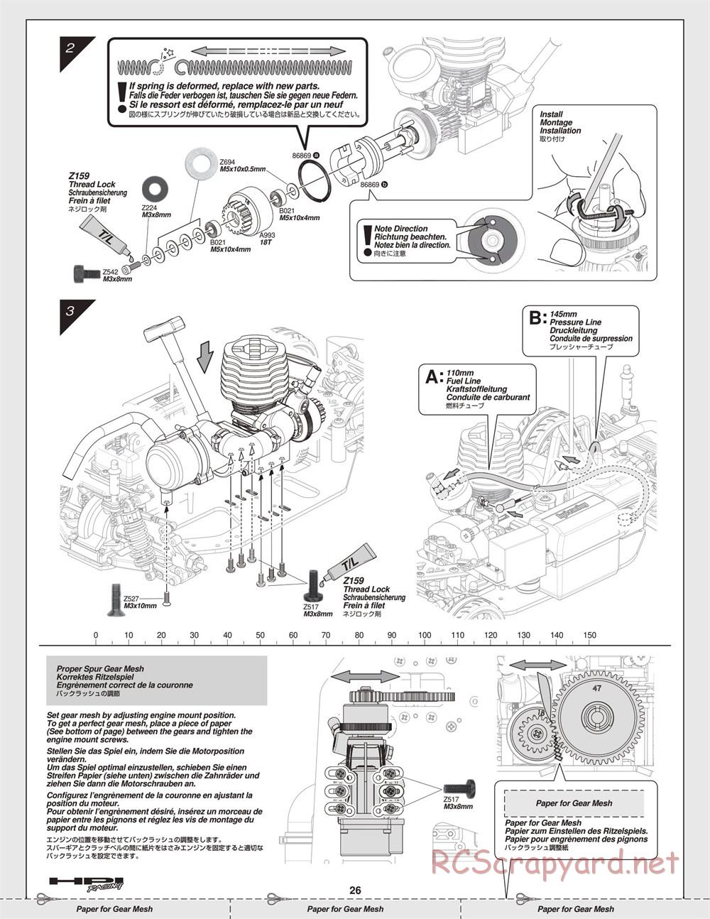 HPI - Nitro RS4 3 Drift - Manual - Page 26