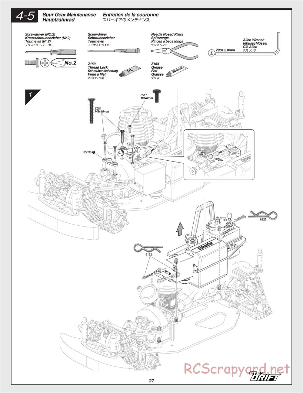 HPI - Nitro RS4 3 Drift - Manual - Page 27