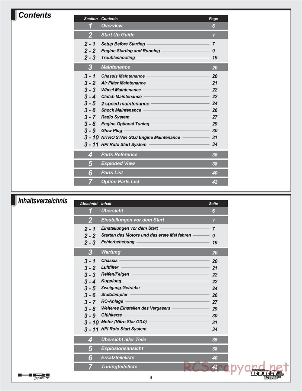 HPI - Nitro RS4 3 Evo+ - Manual - Page 4