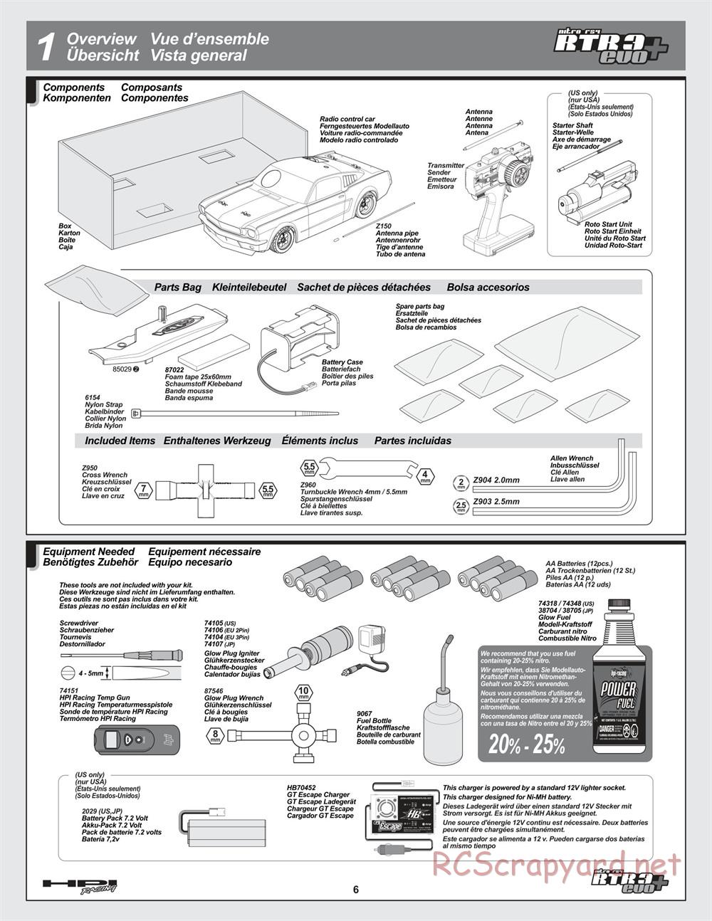 HPI - Nitro RS4 3 Evo+ - Manual - Page 6