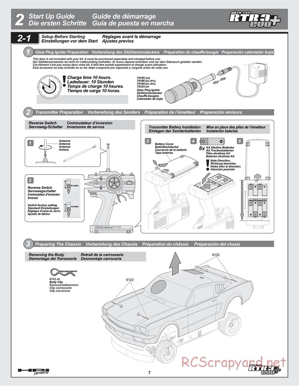 HPI - Nitro RS4 3 Evo+ - Manual - Page 7
