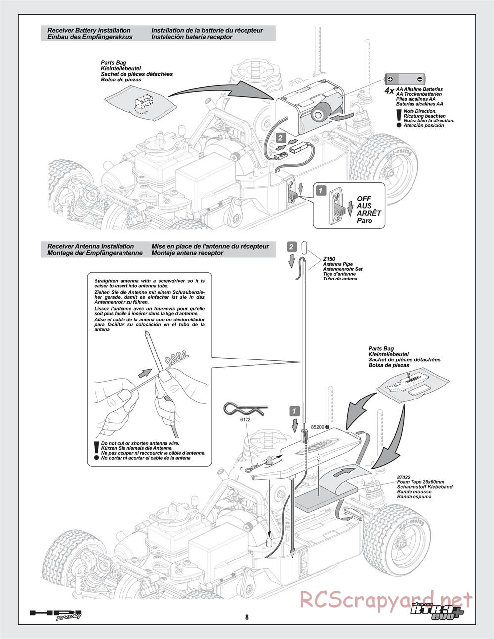 HPI - Nitro RS4 3 Evo+ - Manual - Page 8