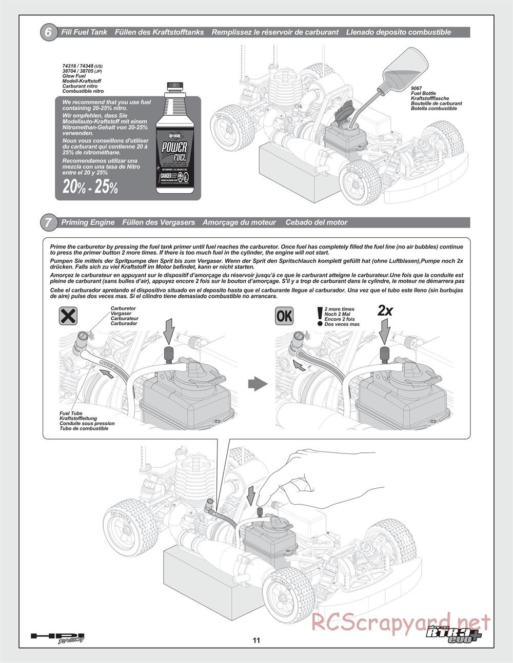 HPI - Nitro RS4 3 Evo+ - Manual - Page 11