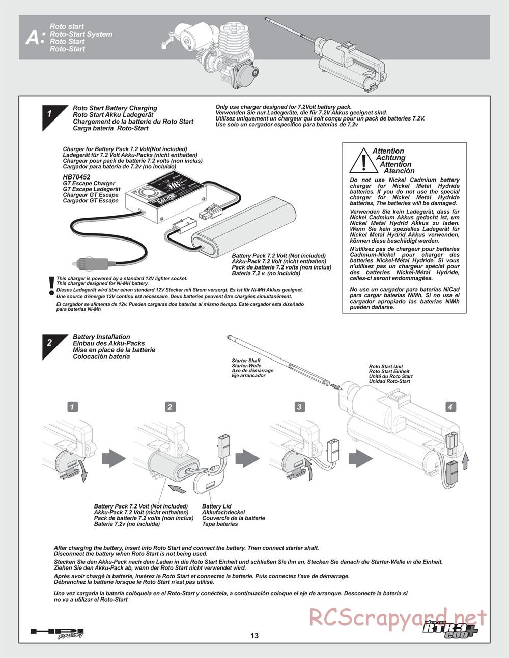 HPI - Nitro RS4 3 Evo+ - Manual - Page 13