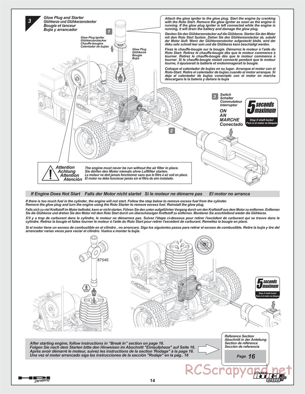 HPI - Nitro RS4 3 Evo+ - Manual - Page 14