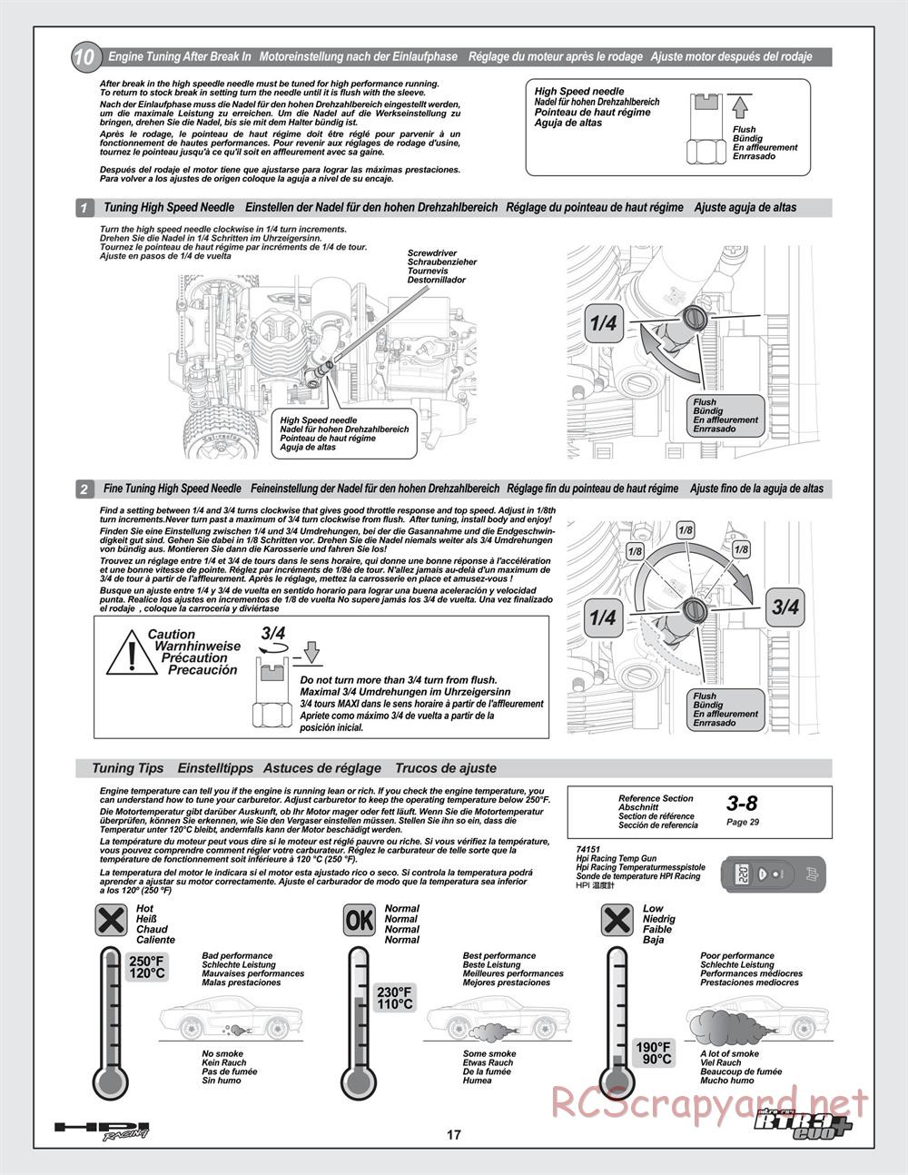 HPI - Nitro RS4 3 Evo+ - Manual - Page 17