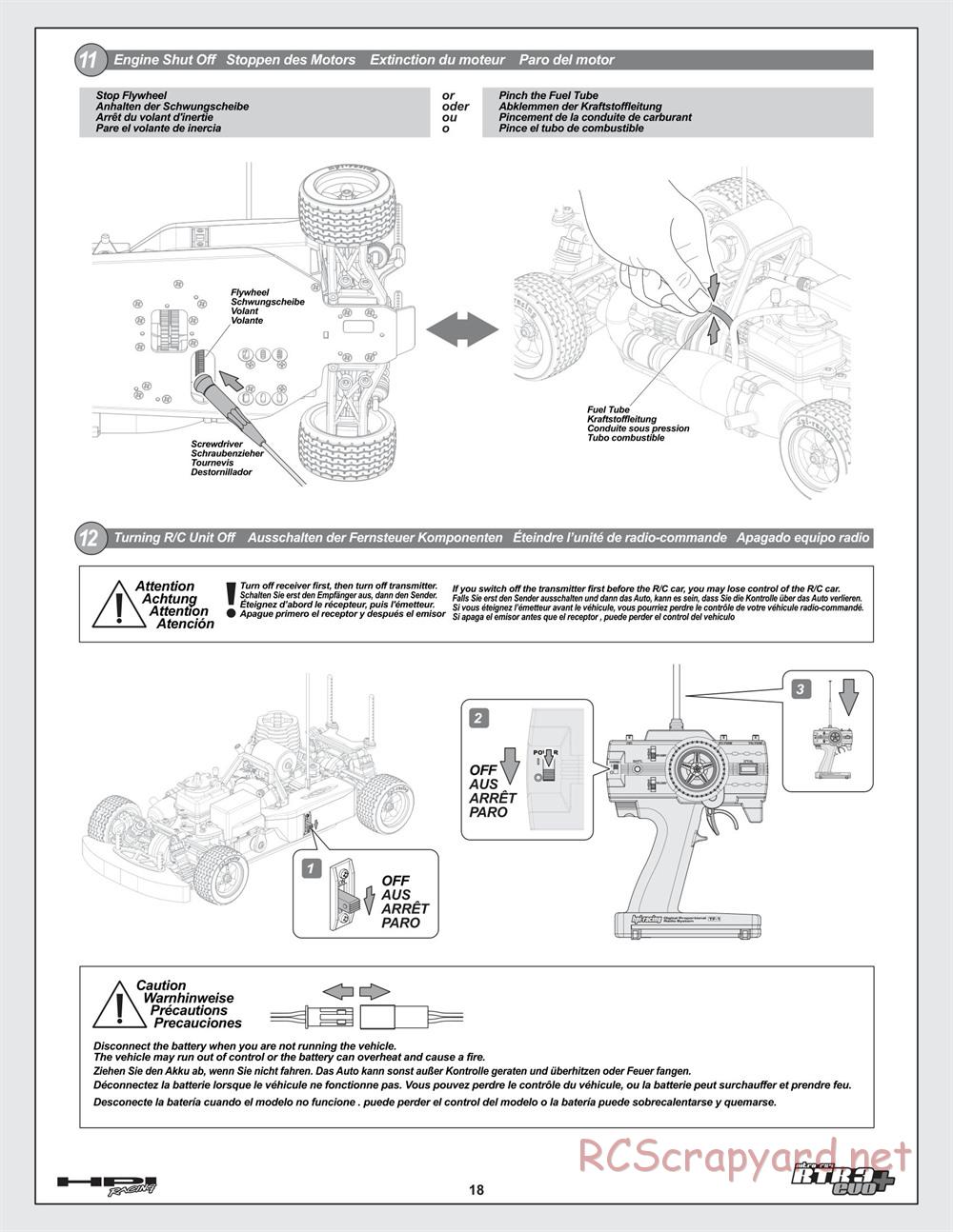 HPI - Nitro RS4 3 Evo+ - Manual - Page 18