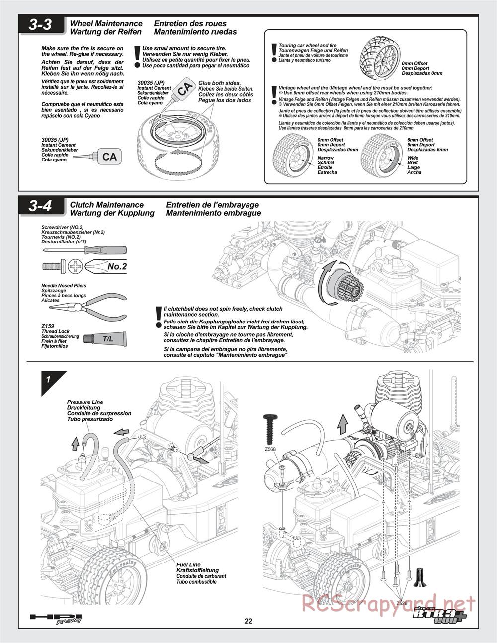 HPI - Nitro RS4 3 Evo+ - Manual - Page 22