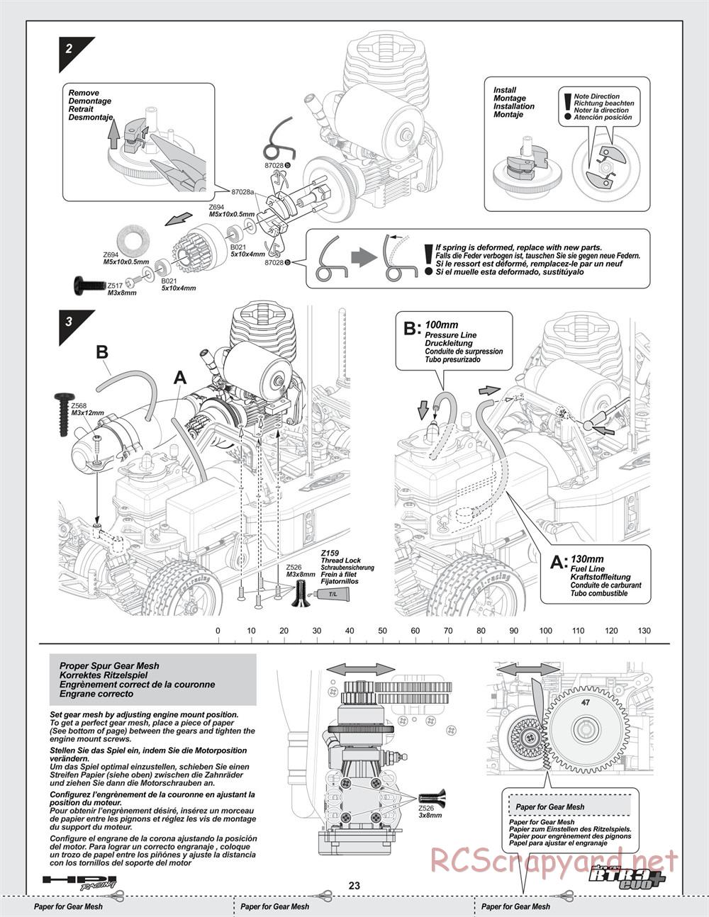 HPI - Nitro RS4 3 Evo+ - Manual - Page 23
