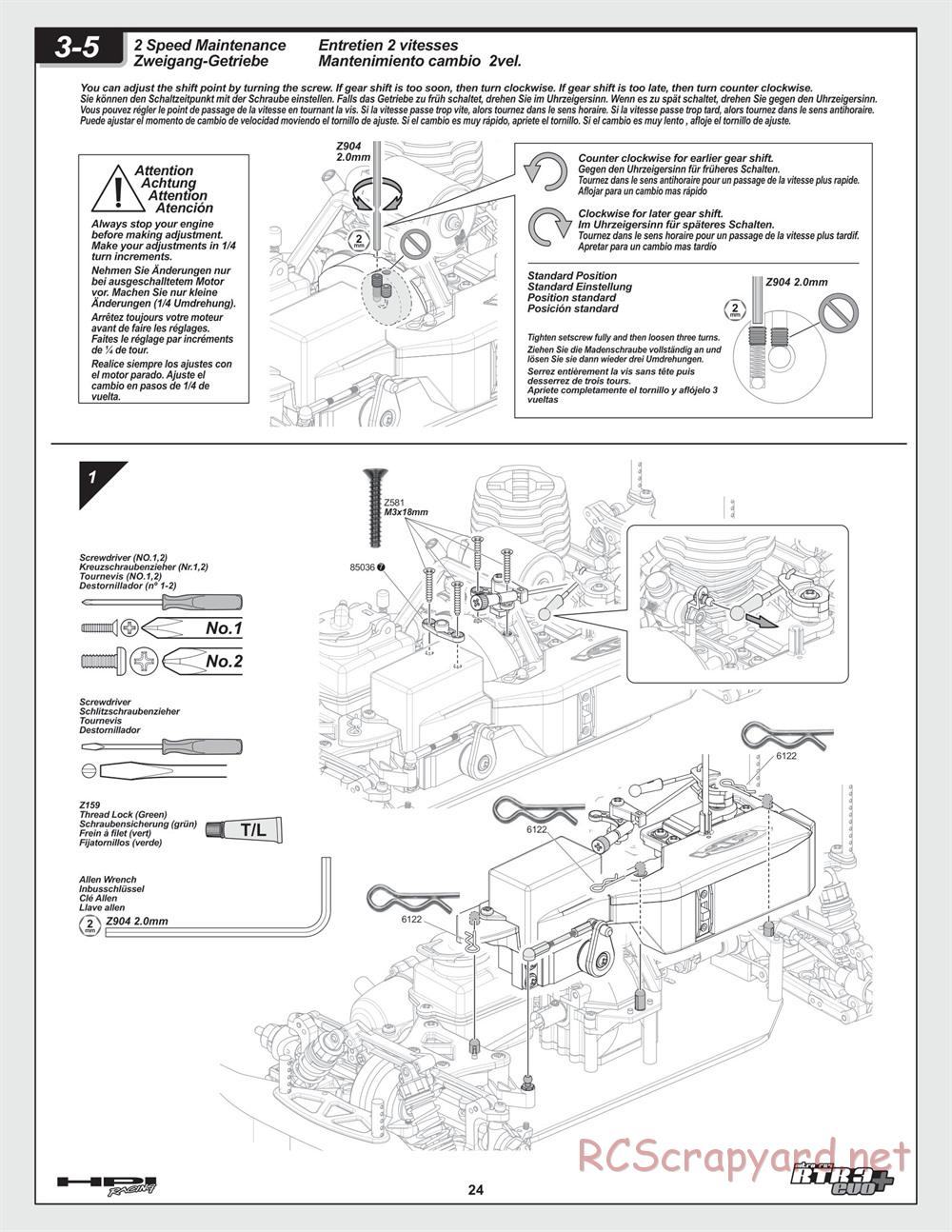 HPI - Nitro RS4 3 Evo+ - Manual - Page 24