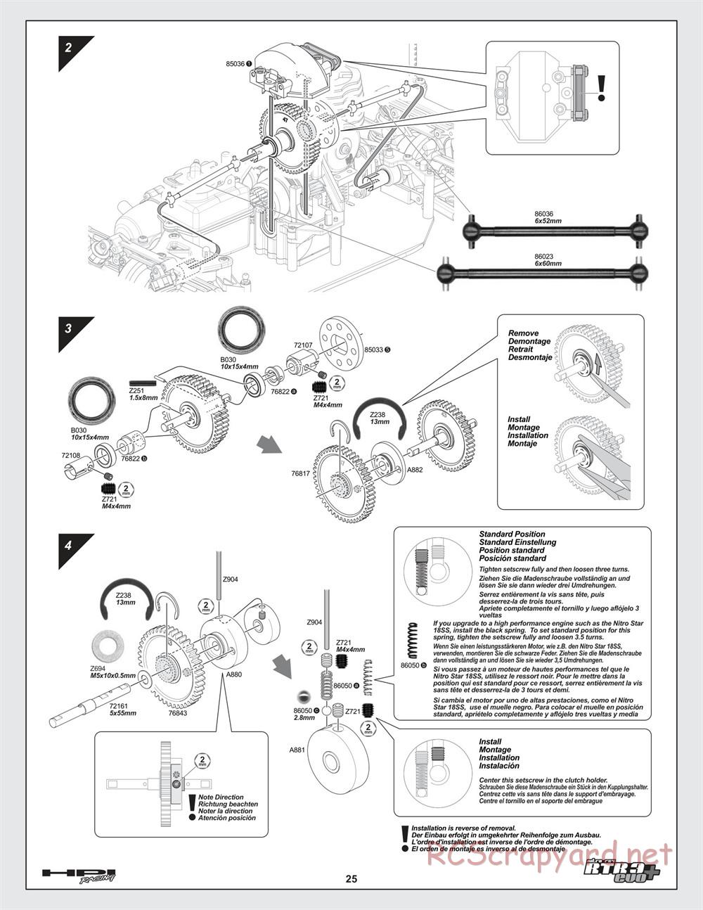 HPI - Nitro RS4 3 Evo+ - Manual - Page 25