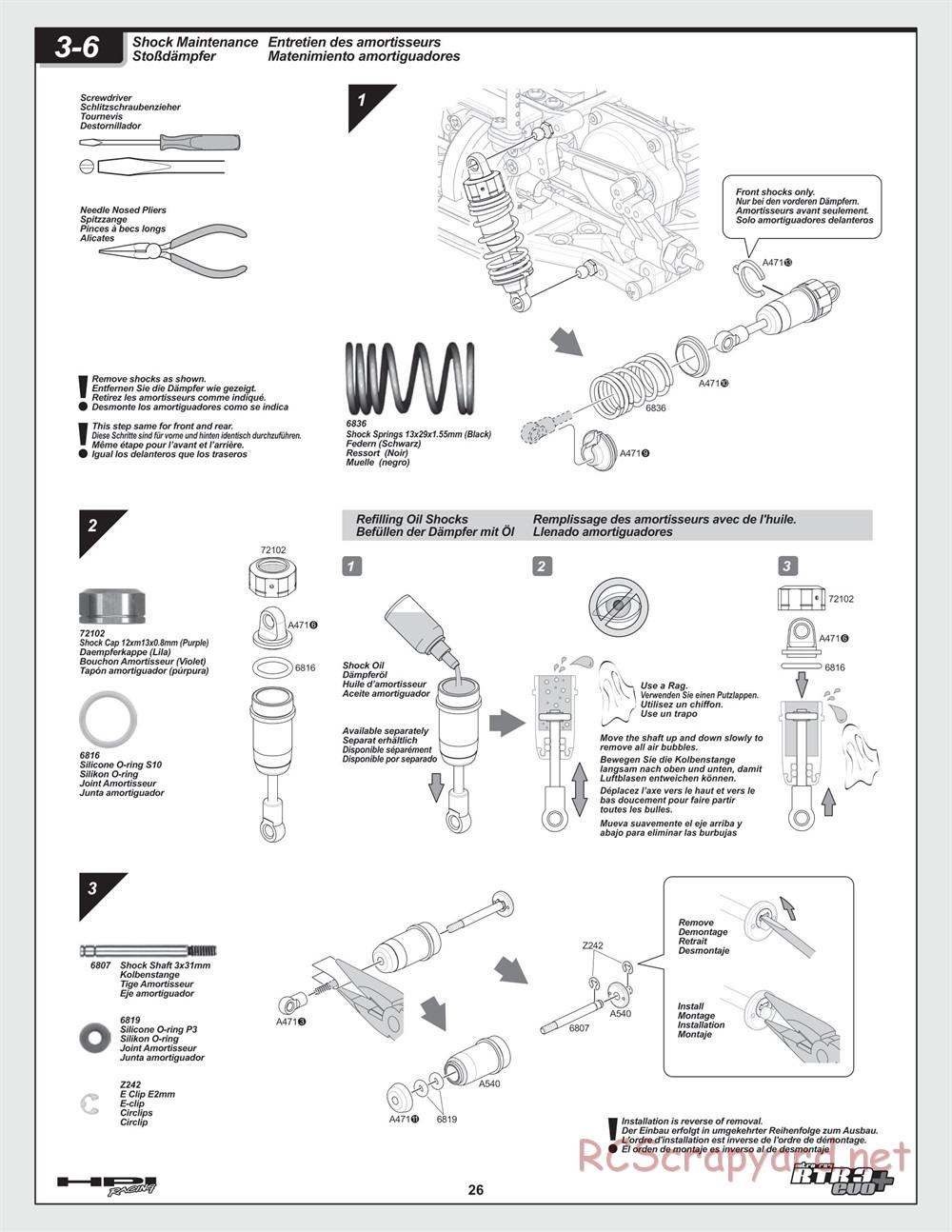 HPI - Nitro RS4 3 Evo+ - Manual - Page 26