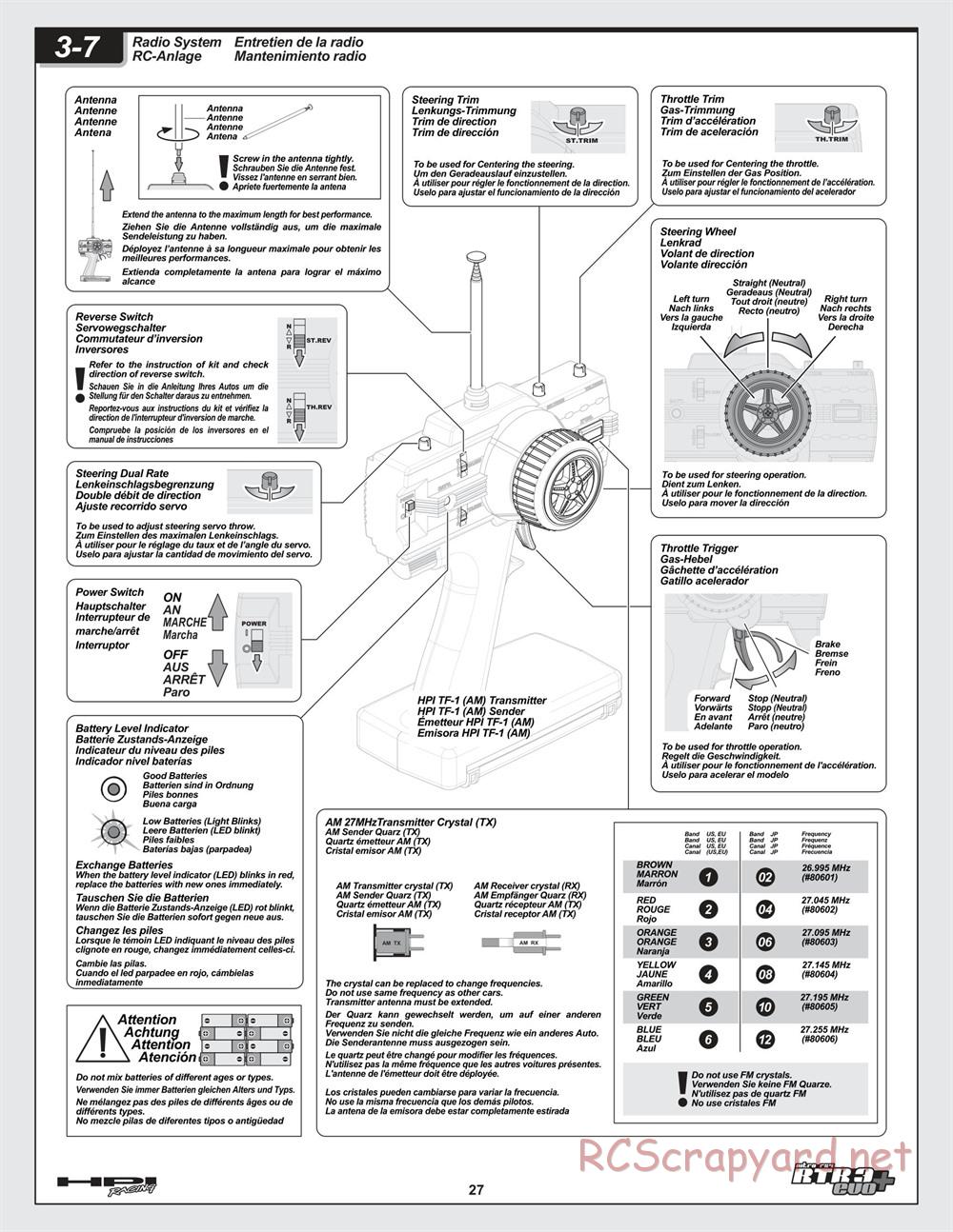 HPI - Nitro RS4 3 Evo+ - Manual - Page 27