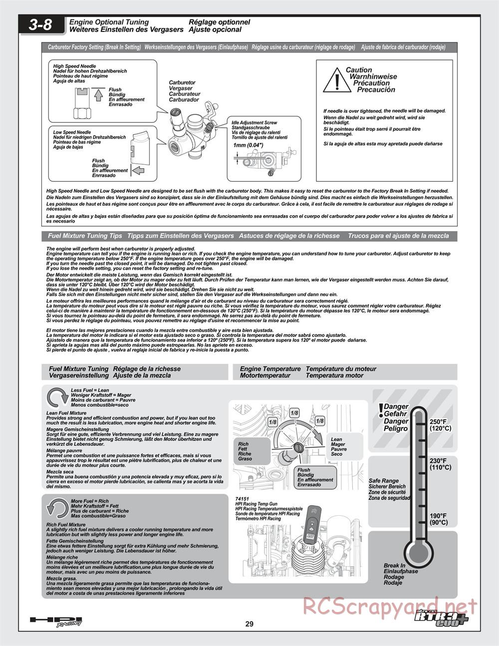 HPI - Nitro RS4 3 Evo+ - Manual - Page 29