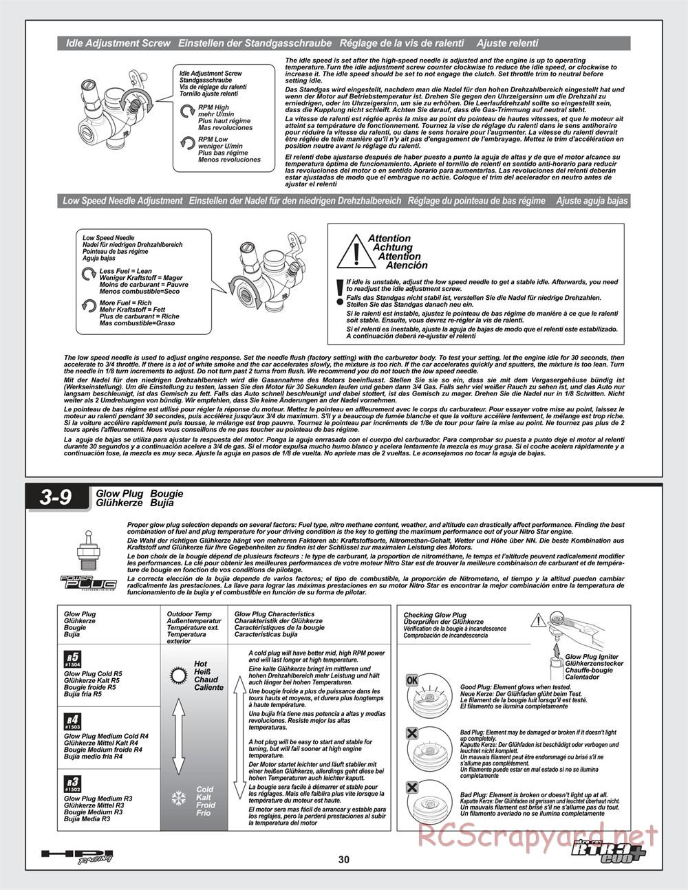 HPI - Nitro RS4 3 Evo+ - Manual - Page 30