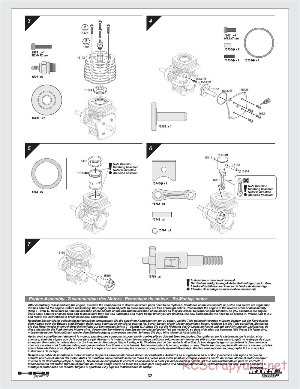 HPI - Nitro RS4 3 Evo+ - Manual - Page 32
