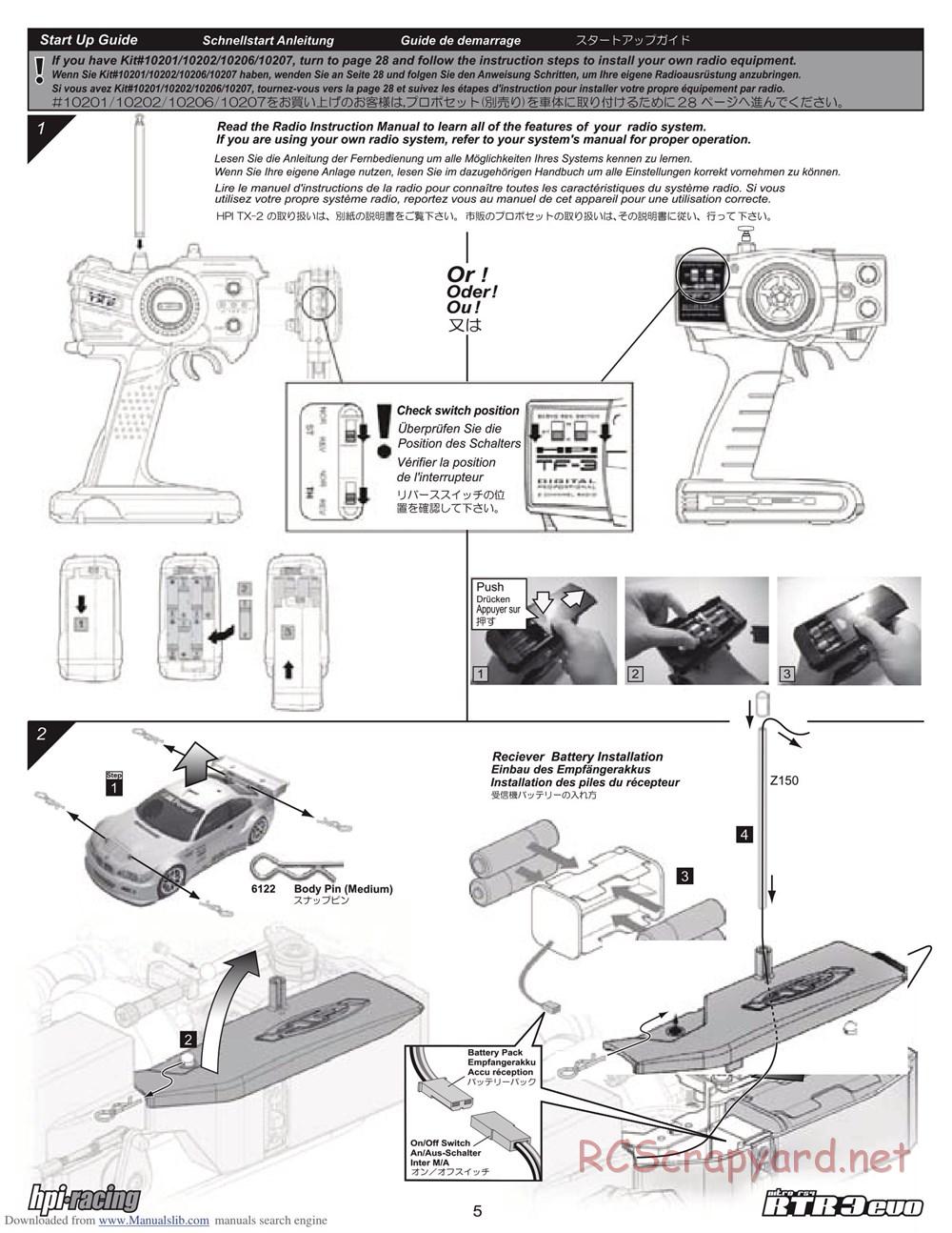 HPI - Nitro RS4 3 Evo - Manual - Page 5