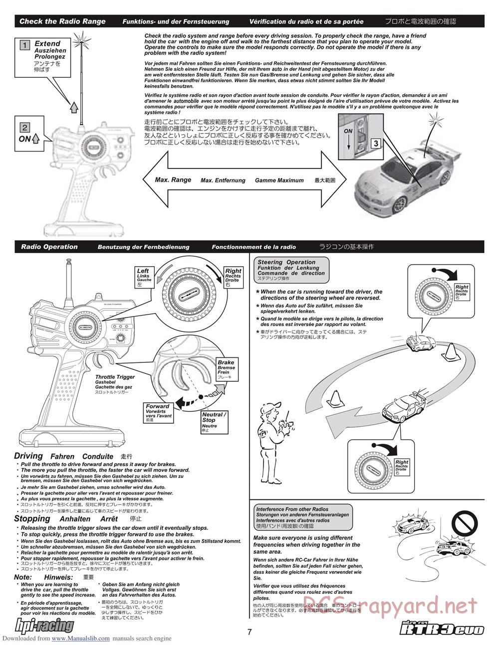 HPI - Nitro RS4 3 Evo - Manual - Page 7