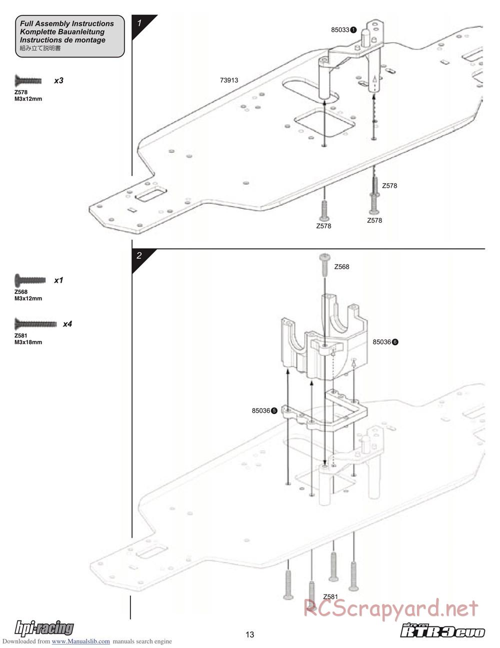 HPI - Nitro RS4 3 Evo - Manual - Page 13