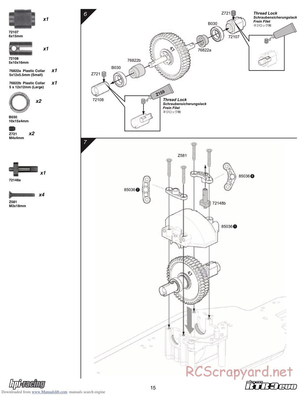 HPI - Nitro RS4 3 Evo - Manual - Page 15