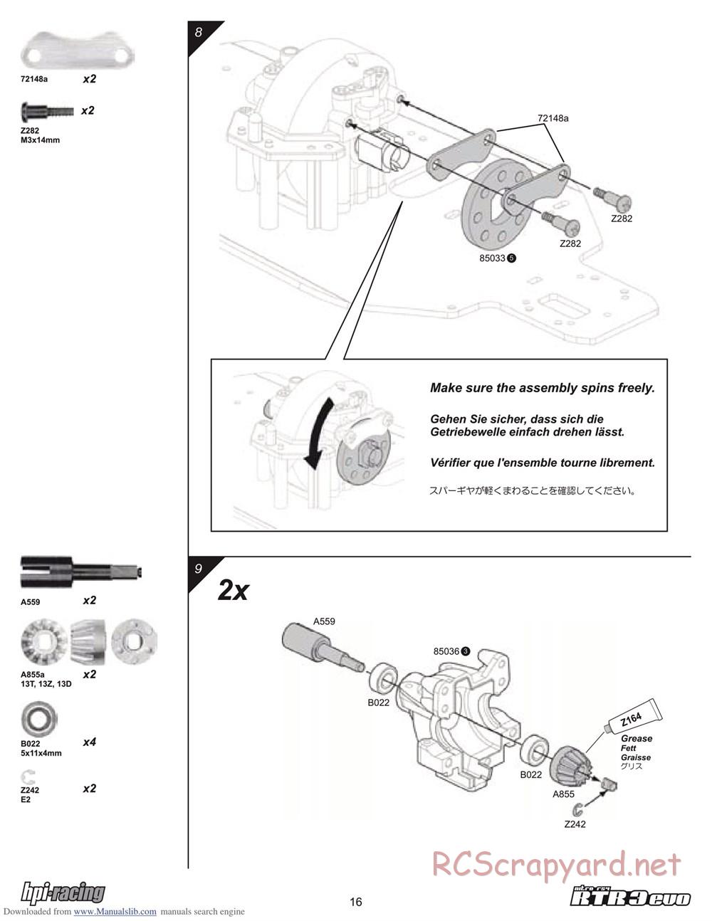 HPI - Nitro RS4 3 Evo - Manual - Page 16