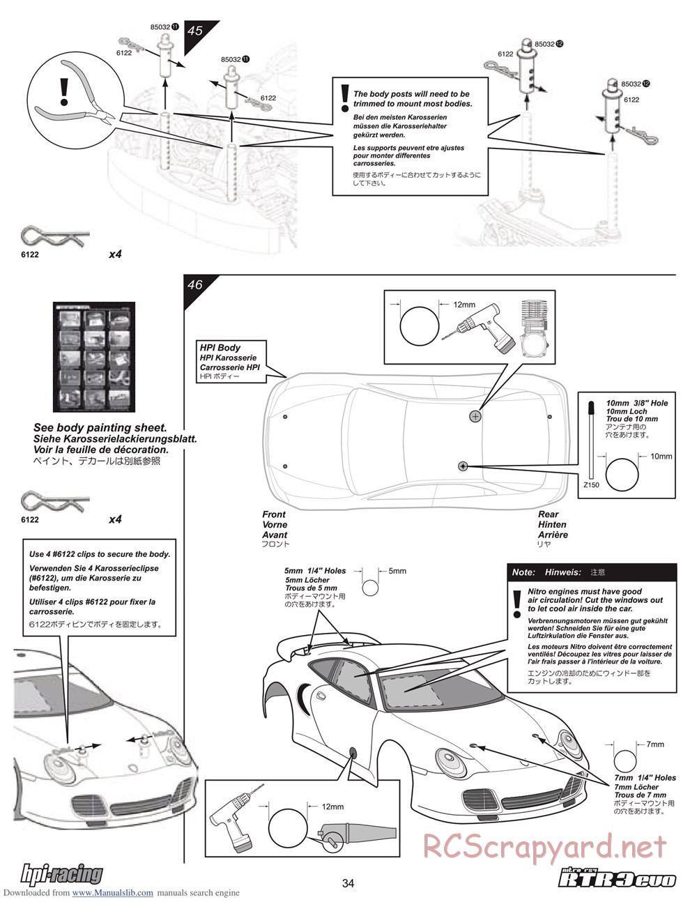 HPI - Nitro RS4 3 Evo - Manual - Page 34