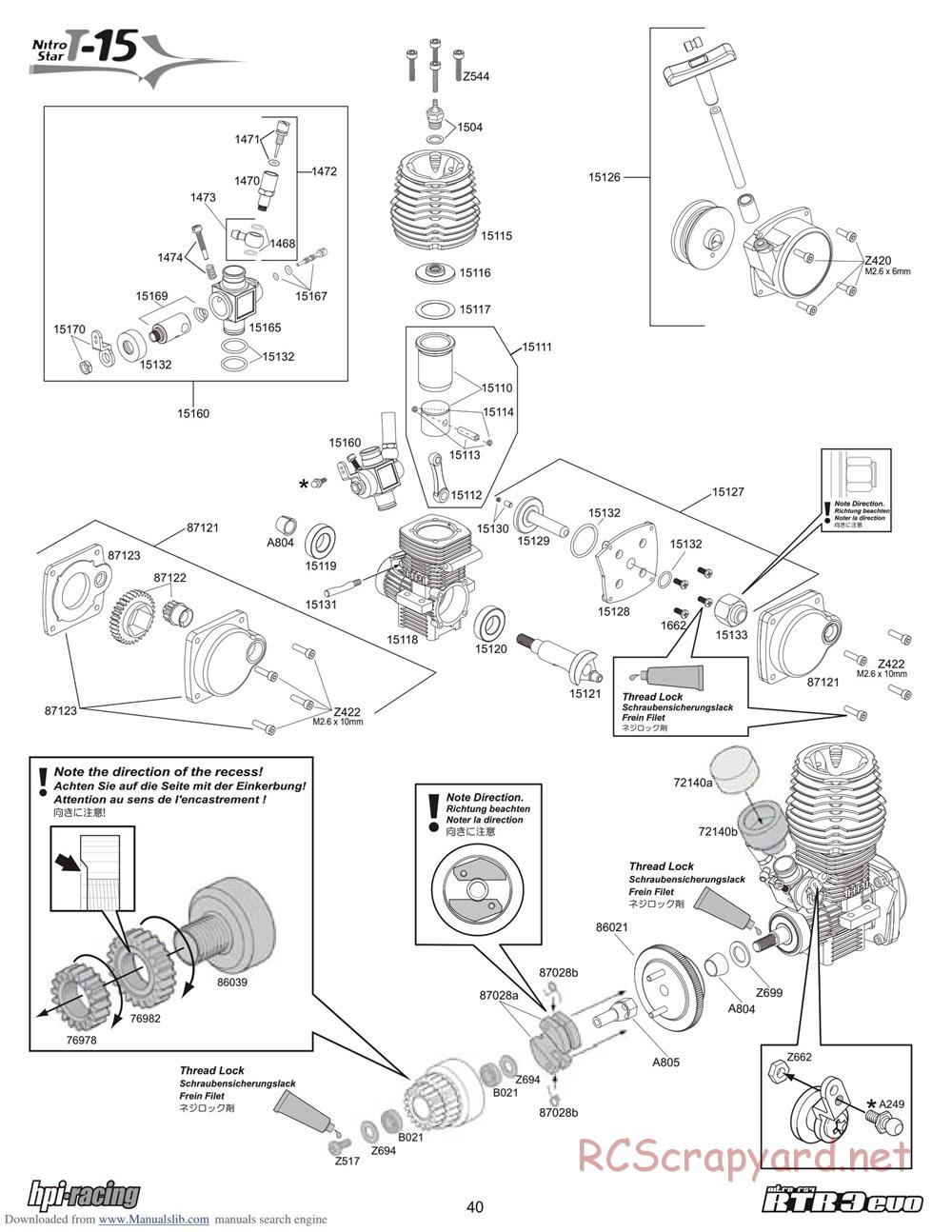 HPI - Nitro RS4 3 Evo - Manual - Page 40