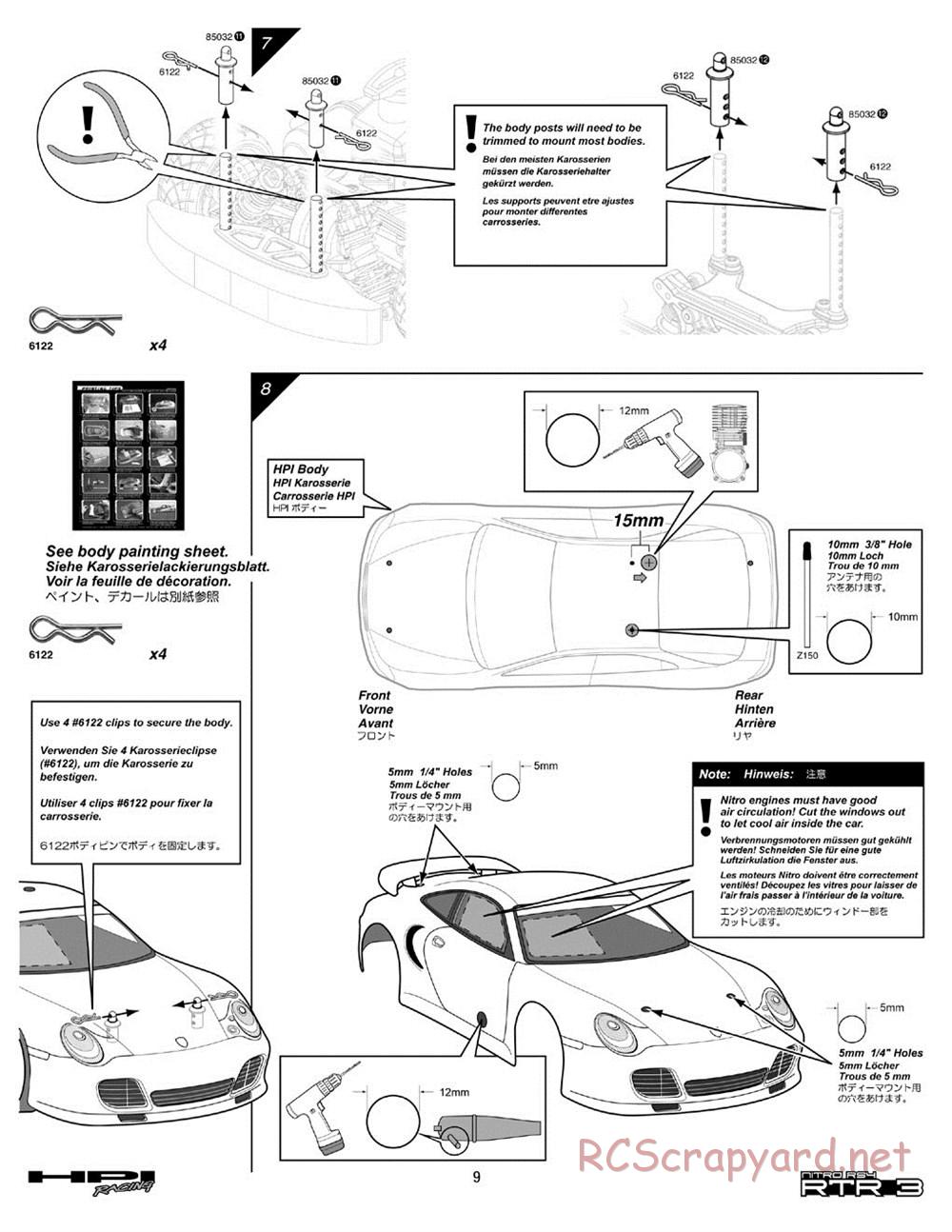 HPI - Nitro RS4 3 - Manual - Page 9