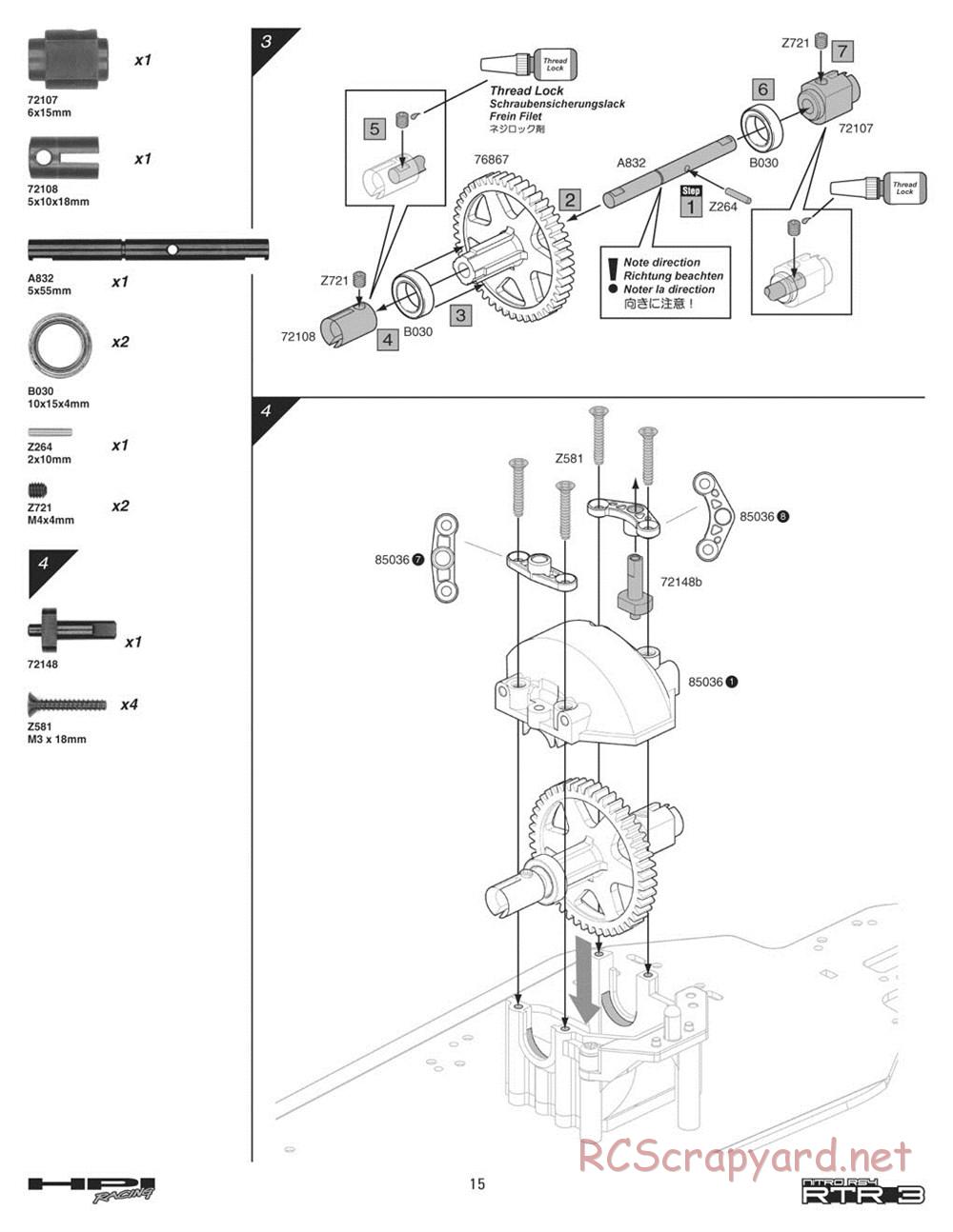 HPI - Nitro RS4 3 - Manual - Page 15