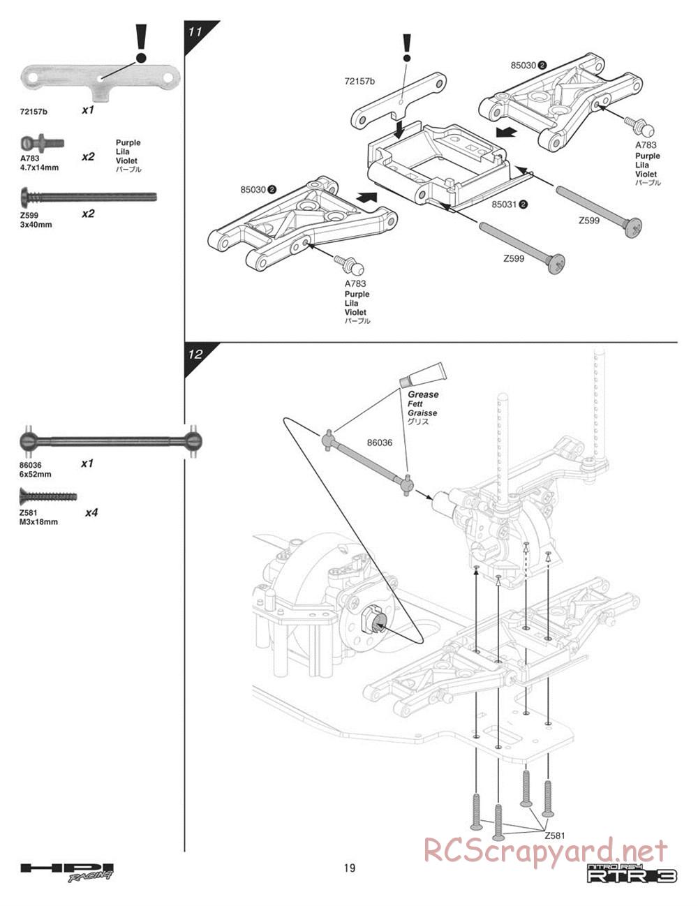 HPI - Nitro RS4 3 - Manual - Page 19