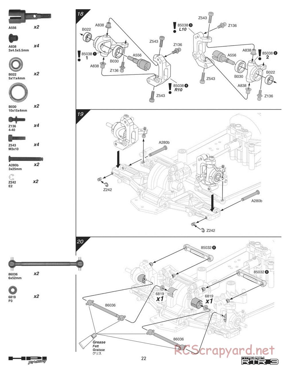 HPI - Nitro RS4 3 - Manual - Page 22