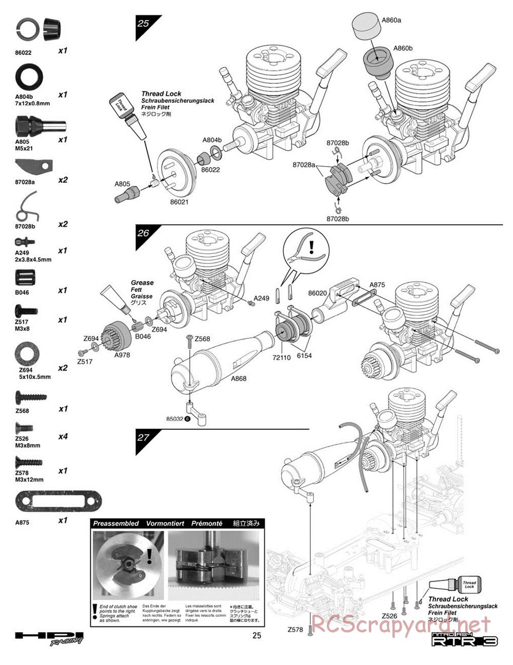 HPI - Nitro RS4 3 - Manual - Page 25