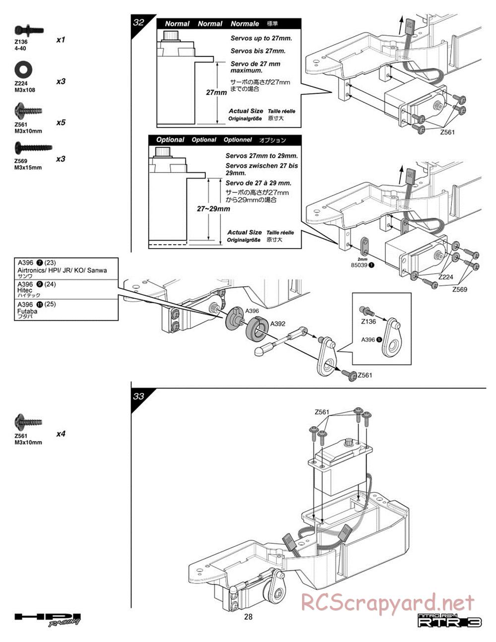 HPI - Nitro RS4 3 - Manual - Page 28