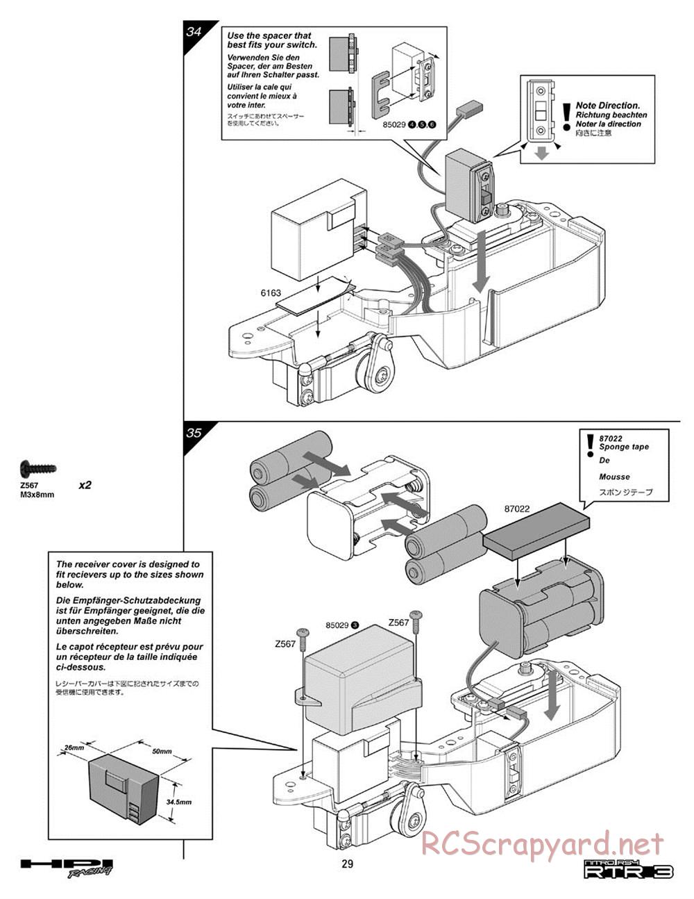HPI - Nitro RS4 3 - Manual - Page 29