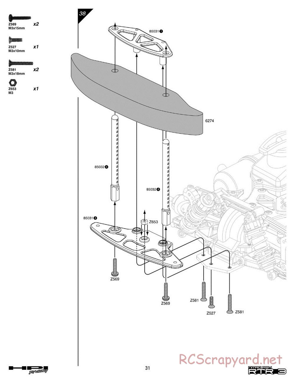 HPI - Nitro RS4 3 - Manual - Page 31