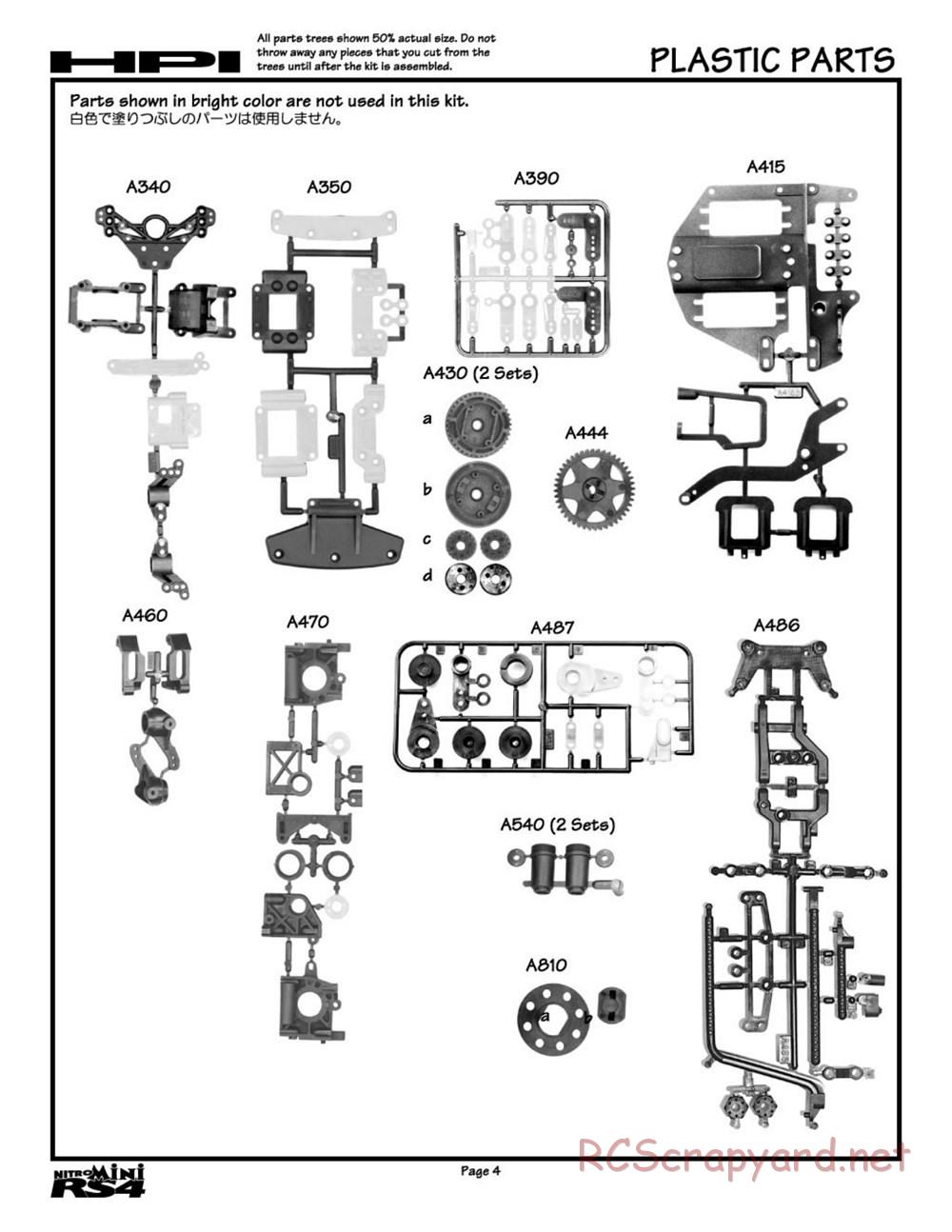 HPI - Nitro RS4 Mini - Manual - Page 4
