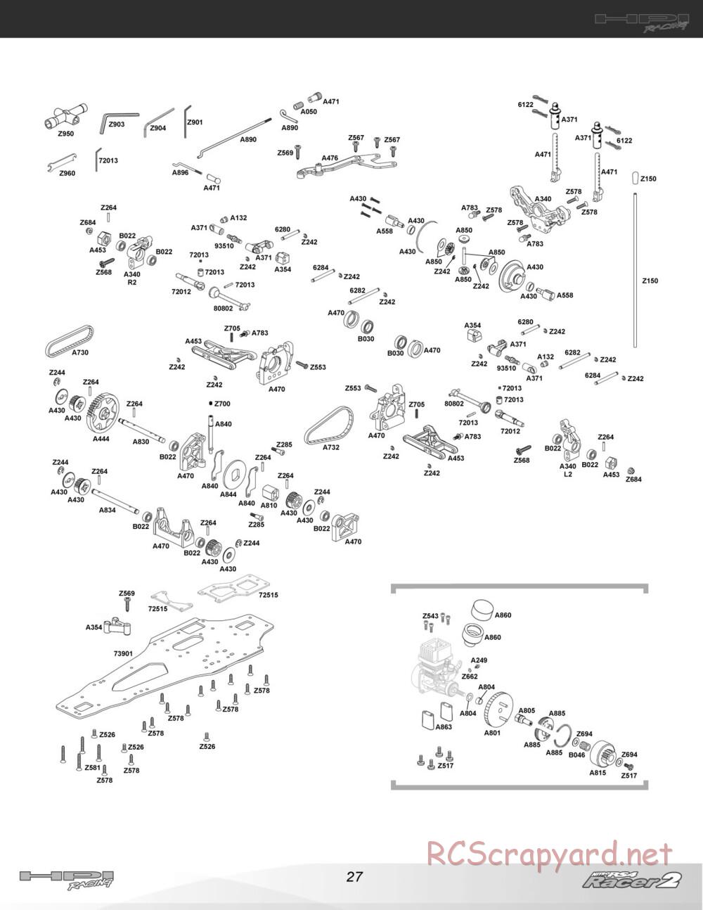 HPI - Nitro RS4 Racer 2 Chassis - Manual - Page 27