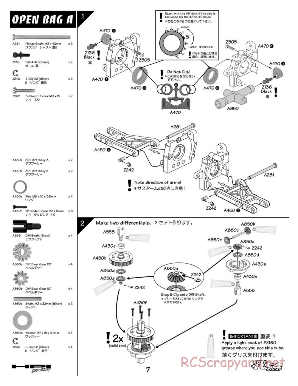 HPI - Nitro RS4 Racer Chassis - Manual - Page 7