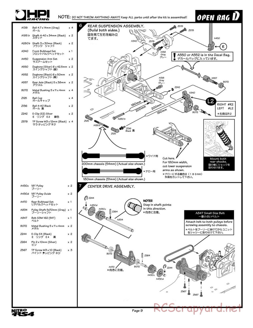 HPI - Nitro RS4 - Manual - Page 9