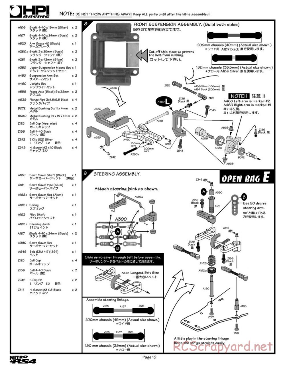 HPI - Nitro RS4 - Manual - Page 10
