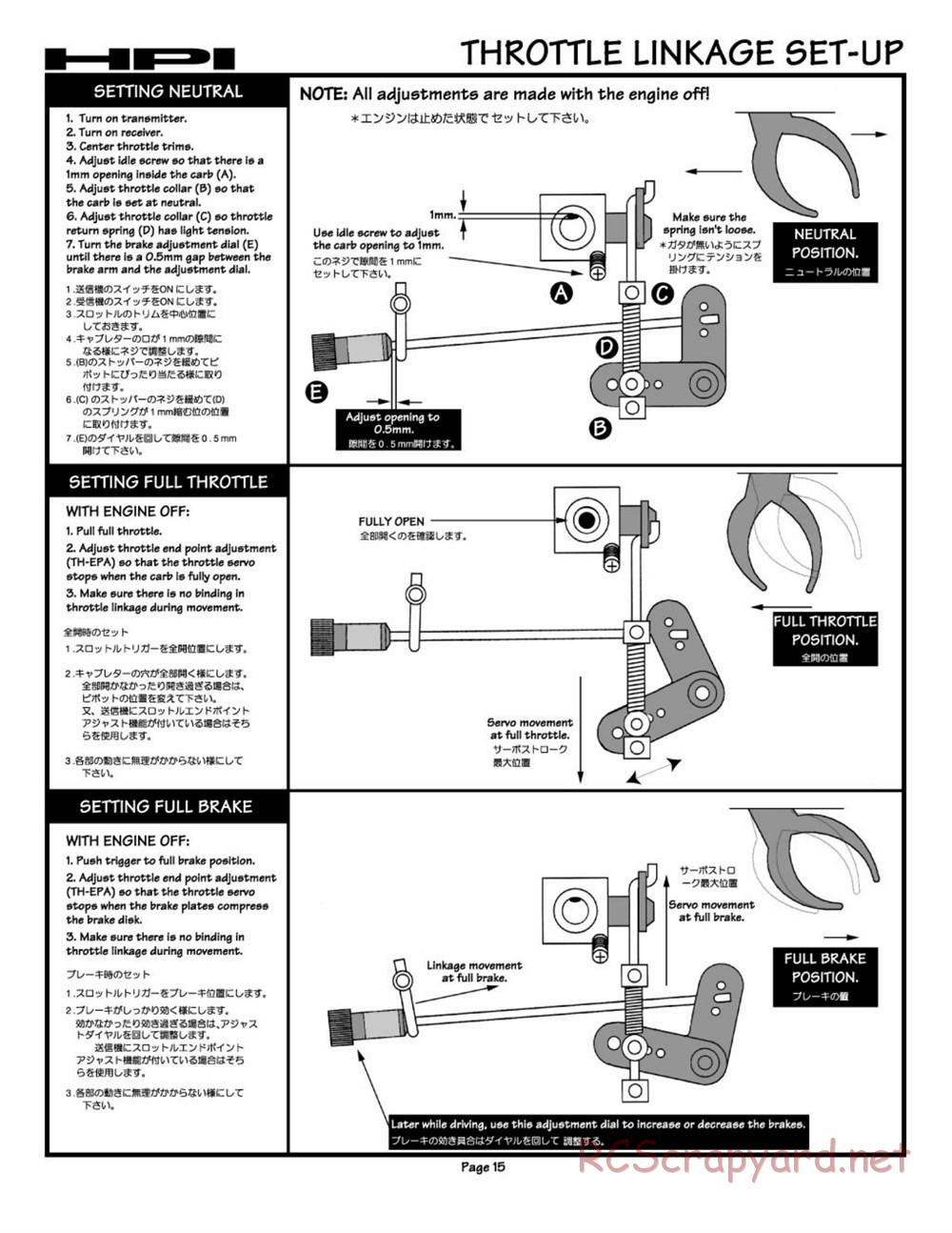 HPI - Nitro RS4 - Manual - Page 15