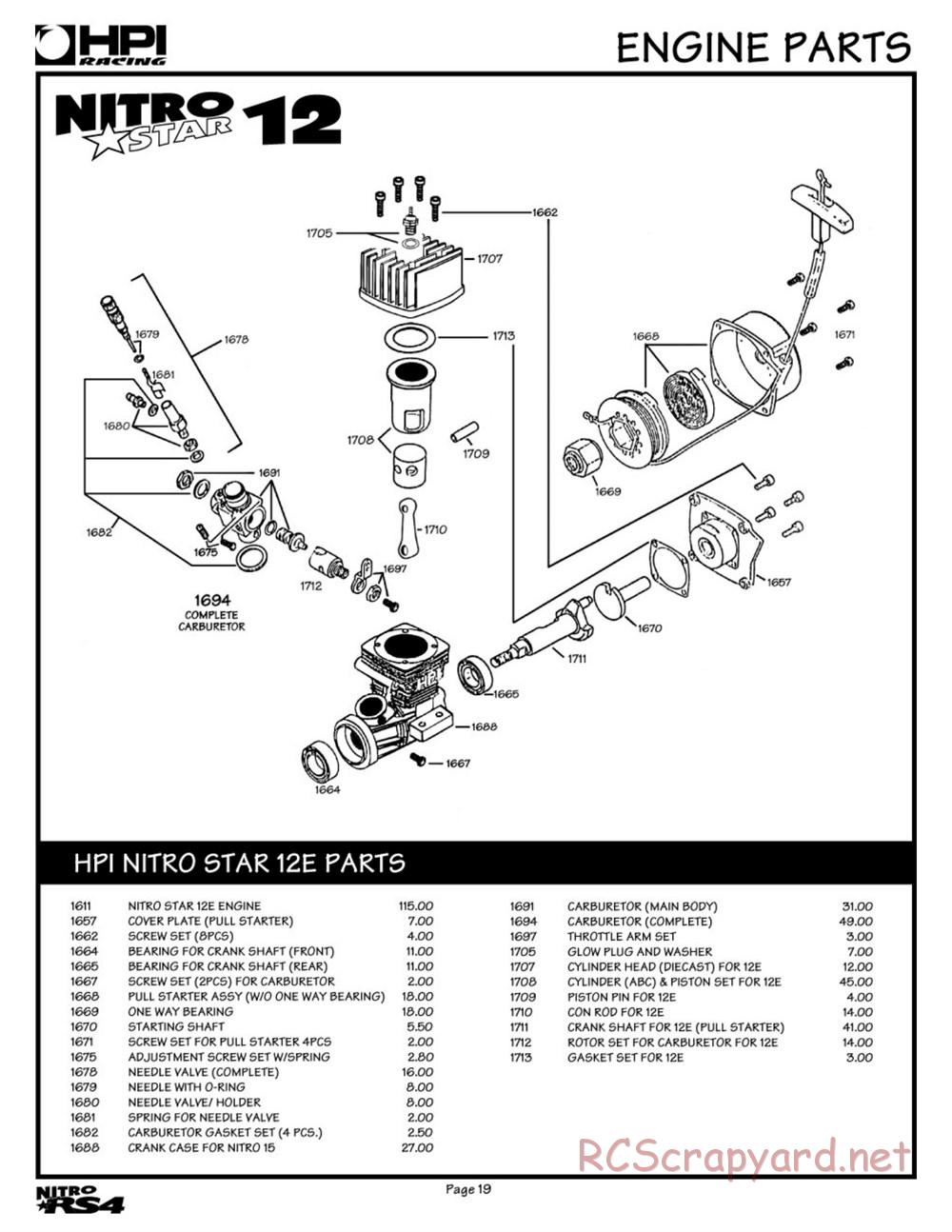 HPI - Nitro RS4 - Manual - Page 19