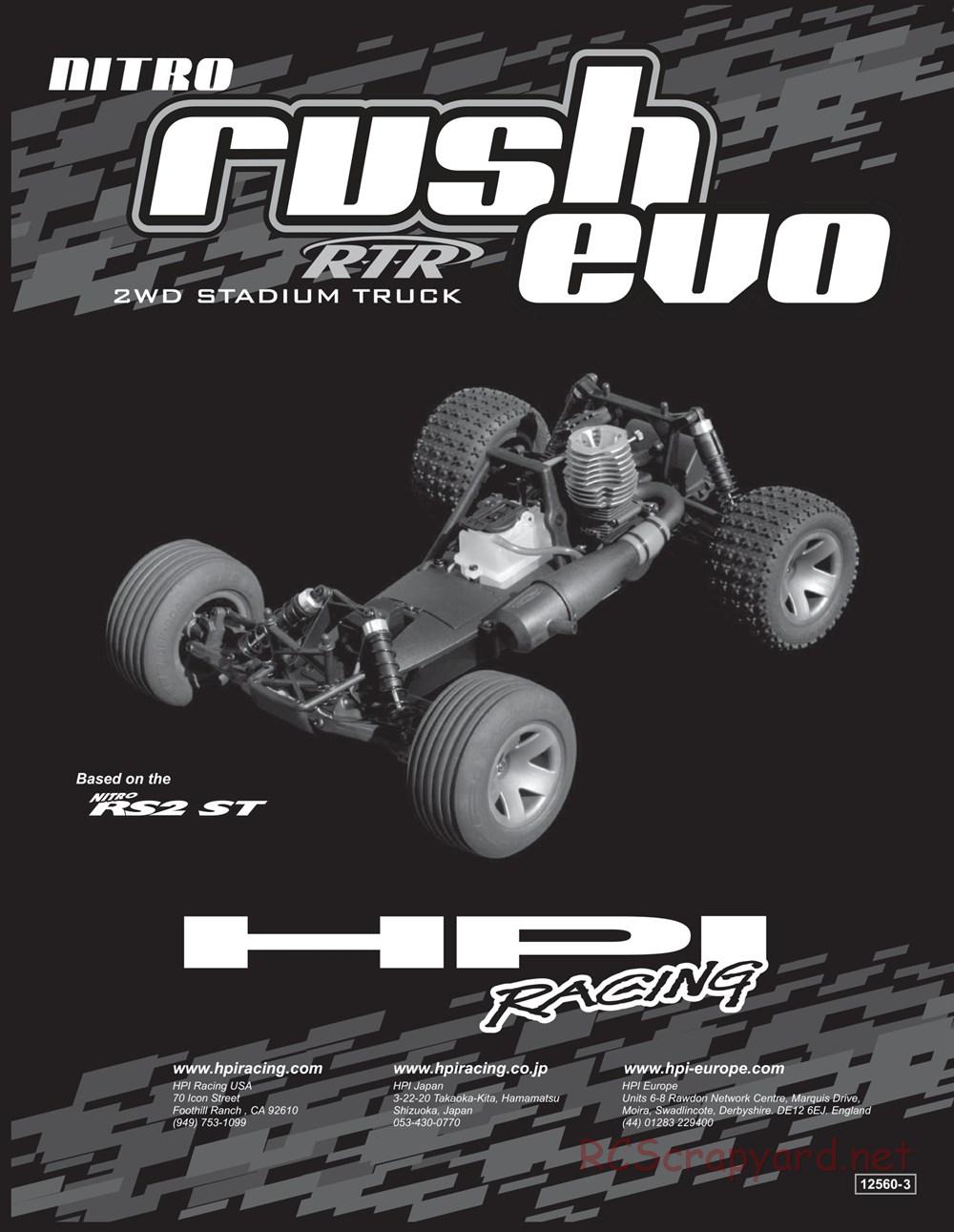 HPI - Nitro Rush Evo - Manual - Page 1